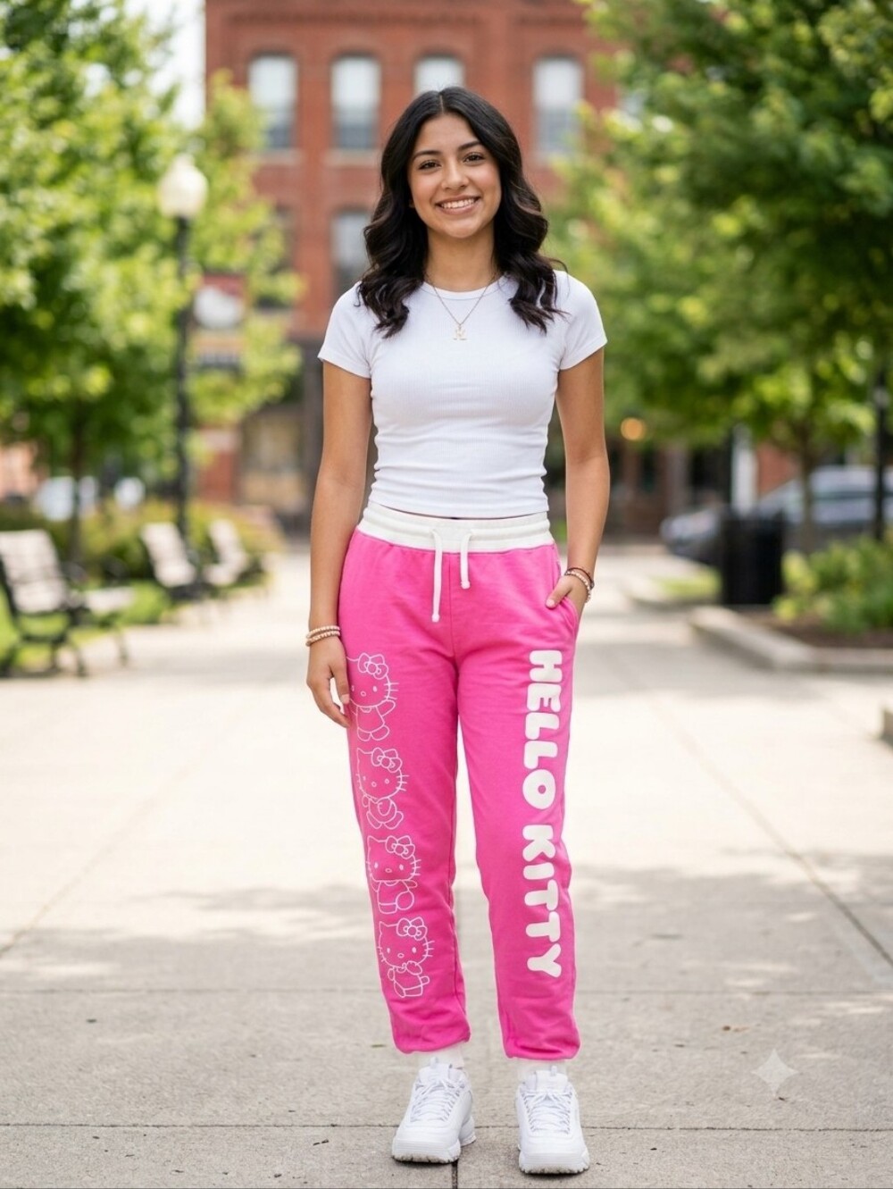 Hello Kitty Kids Pink Graphic Pajama Pants